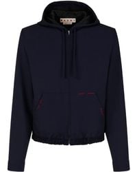 Marni - Felpa Con Cappuccio E Zip - Lyst