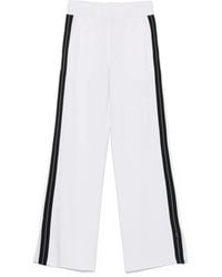 EA7 - ストライプトリム トラックパンツ - Lyst