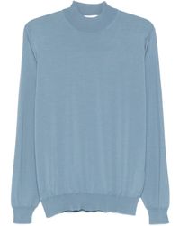 Lardini - High-Neck Wool Sweater - Lyst