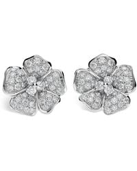 Leo Pizzo - 18Kt Flora Diamond Earrings - Lyst