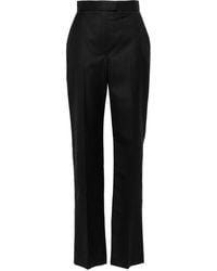 McQueen - Pinstripe Wool Trousers - Lyst
