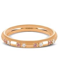 ROSEKEY - 18Kt Primrose Gelbgoldring Mit Saphir Und Diamanten - Lyst