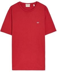 GANT - Camiseta Shield Con Logo Bordado - Lyst