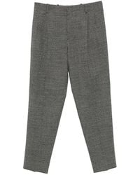 Lanvin - Pleated-Waist Tapered Trousers - Lyst