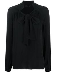 DIESEL - Tied Neck Blouse - Lyst