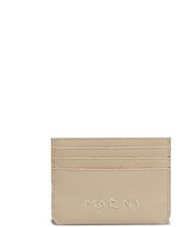 Marni - Embroidered Logo Leather Card Holder - Lyst