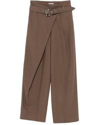 Loewe - Pantalon Cache-Cœur À Taille Ceinturée - Lyst