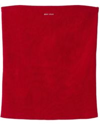 Miu Miu - Logo-Intarsia Top - Lyst
