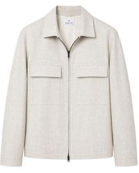 Manuel Ritz - Linen Zip-Up Jacket - Lyst