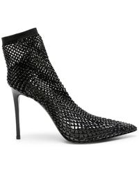 Le Silla - Gilda 105mm Mesh Ankle Boots - Lyst
