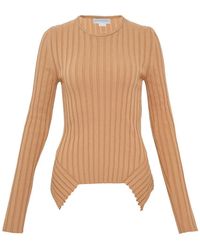 Stella McCartney - Ribbed Cotton Top - Lyst