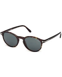 Tom Ford - Prescott Round-Frame Sunglasses - Lyst