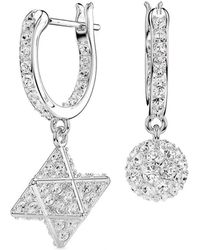 Swarovski - Geometrische Dextera Ohrringe - Lyst