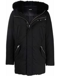 Mackage - Edward Logo-print Faux Fur-trim Padded Jacket - Lyst