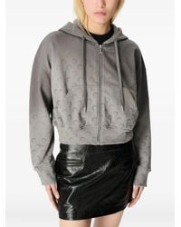 Marine Serre - Moon-Pattern Zip-Up Hoodie - Lyst