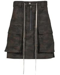 ARNODEFRANCE - Night Camouflage-Print Skirt - Lyst