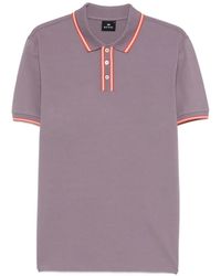 Paul Smith - Striped Trim Polo Shirt - Lyst