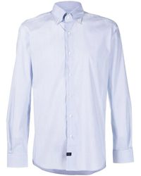 Fay - Long-Sleeve Cotton Shirt - Lyst