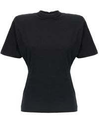 Pinko - High-Neck Short-Sleeve Top - Lyst