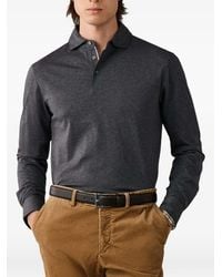 Hackett - Long-Sleeve Cotton Polo Shirt - Lyst