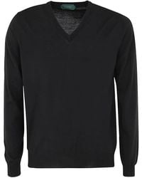 Zanone - Pullover Mit V-Ausschnitt - Lyst