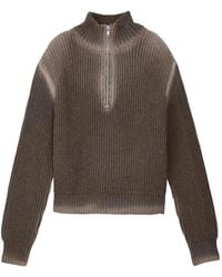 CAMPERLAB - Pull Côtelé À Col Zippé - Lyst