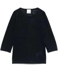 Allude - Linen T-Shirt - Lyst