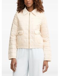 Twinset - Quilted Zip-Up Jacket - Lyst