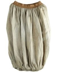 Uma Wang - Pleated Bubble Midi Skirt - Lyst
