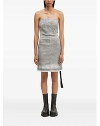 Rick Owens - Strapless Seam-Detail Midi Dress - Lyst