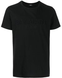 Balmain - T-shirt à logo embossé - Lyst