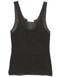 Roberto Collina - Open-Knit V-Neck Top - Lyst