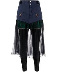 Kolor - Layered Panelled Skirt - Lyst