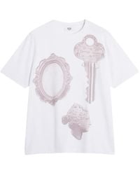 Maison Kitsuné - Graphic-Print T-Shirt - Lyst