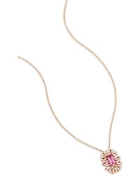 Suzanne Kalan - 18K Rose Spark Sapphire And Diamond Neckace - Lyst