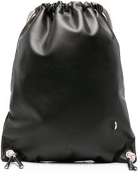 Rick Owens - Drawstring Leather Backpack - Lyst