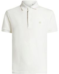 Etro - Poloshirt Mit Gesticktem Pegasus, Herren, Weiß, Größe - Lyst