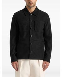 Manière De Voir - Thomas Suede-Effect Long Sleeve Shirt - Lyst