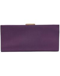 Carolina Herrera - Pats Silk Faille Clutch Bag - Lyst