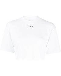 Off-White c/o Virgil Abloh - Cropped T-shirt - Lyst