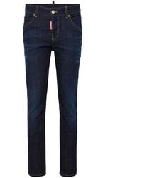 DSquared² - Skinny-Jeans Mit Logo-Stickerei - Lyst