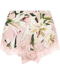 Dolce & Gabbana - Shorts aus Satin - Lyst
