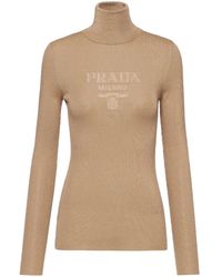 Prada - Superfine Wool Turtleneck Sweater - Lyst