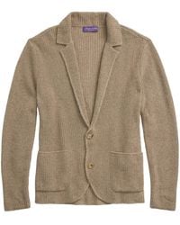 Ralph Lauren - Cashmere-Blend Blazer Cardigan - Lyst