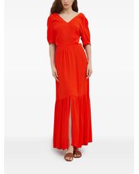 La Petite Francaise - Retard Tie-Back V-Neck Dress - Lyst