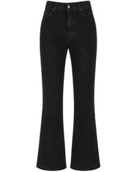 Lois - Logo-Patch Flared Jeans - Lyst