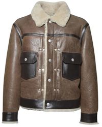 KENZO - Shearling Pocket Jacket - Lyst