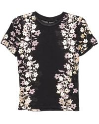 Cynthia Rowley - T-Shirt Mit Folien-Print - Lyst