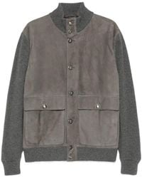 Brunello Cucinelli - Padded Leather Jacket - Lyst