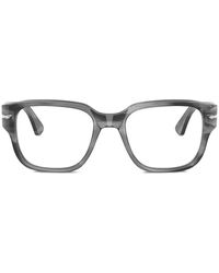 Persol - Brille Mit Eckigem Gestell - Lyst
